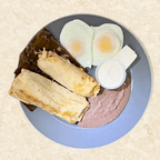 Best 14. 2 Tamales (chicken or corn), 2 XXL Eggs, Beans, Cream, & Cheese in North Hollywood, CA